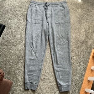 Grey fleece joggers banana republic large